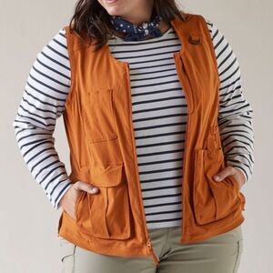 Duluth Trading Co Heirloom Gardening Vest Burnt Orange Rust Extra Large